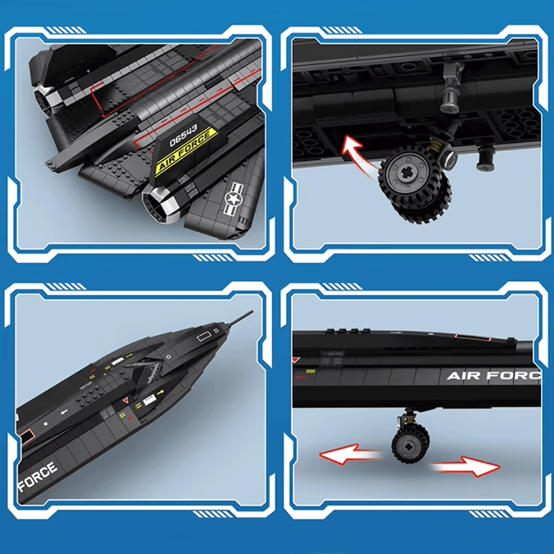 Reobrix 33041 - SR-71 Blackbird - vue 7 | Power Blockz