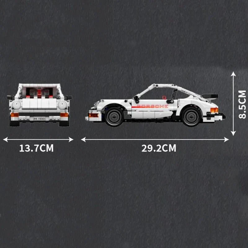 Mould King 15063 - Classic 911 Rear-Engine Sports Coupe - vue 8 | Power Blockz