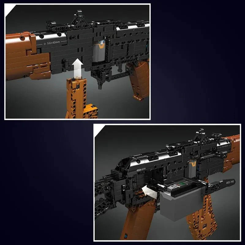 Mould King 14020 - Motorized AK47 - vue 5 | Power Blockz