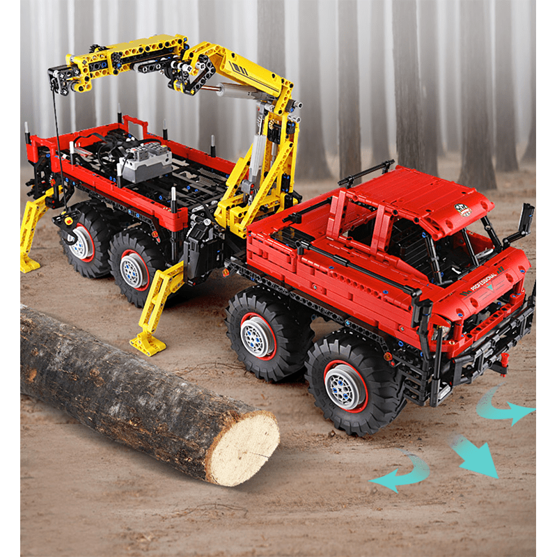 Mould King 13146 - RC Logging Truck - vue 3 | Power Blockz