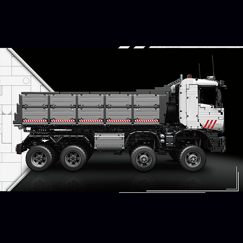Mould King 19013 - Pneumatic Articulated Dump Truck - vue 4 | Power Blockz