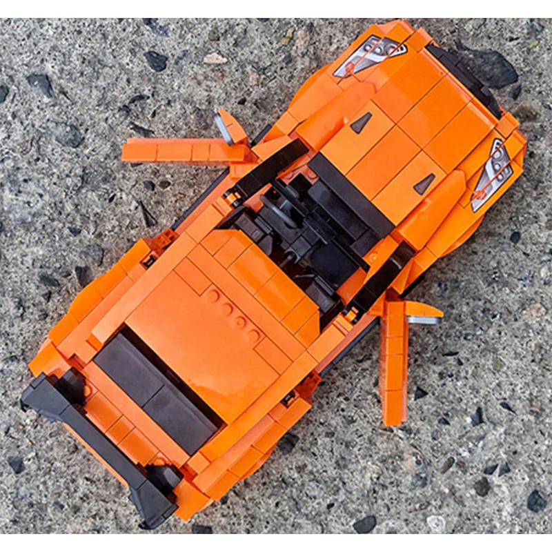 SY8407 - R35 GTR Godzilla Orange - vue 7 | Power Blockz