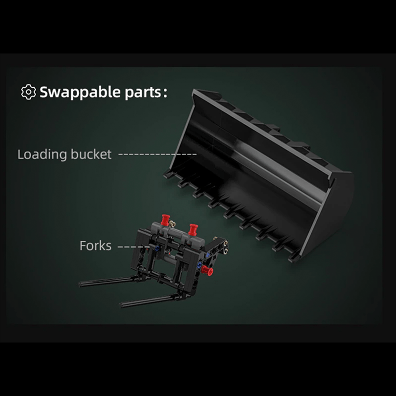 CaDa Master C61051 - Cargo Loader Utility Vehicle - vue 17 | Power Blockz