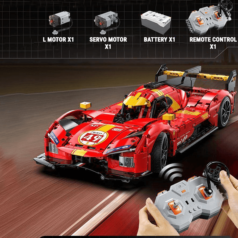 CaDA C63008W - Static - Le Mans Hybrid Prototype 499p - vue 10 | Power Blockz