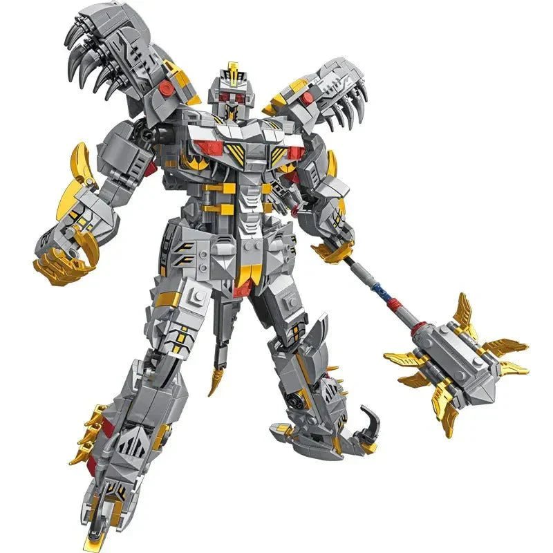 Mecha Iron Grimlock Dinosaur Transformers Bricks Toy | 1376pcs - Mecha Iron Grimlock Dinosaur Transformers Bricks Toy - vue 3 | Power Blockz