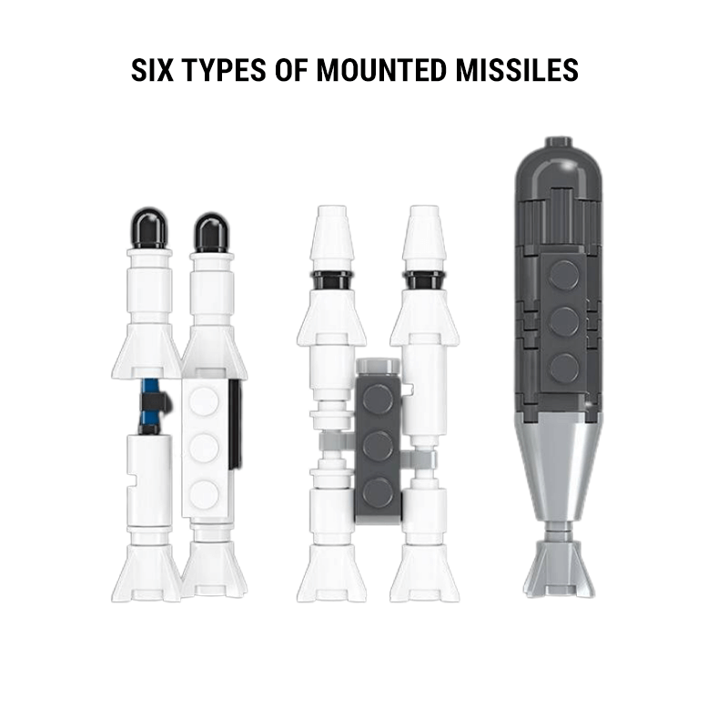 Jiestar JJ61050 - SU-35 Fighter - vue 6 | Power Blockz