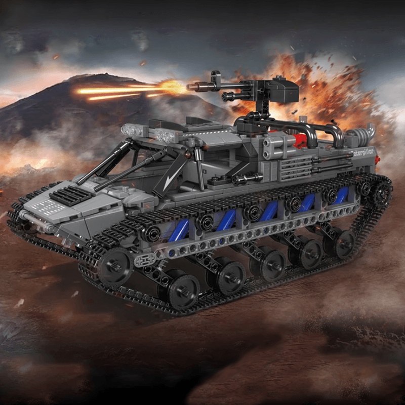 Mould King 20030 - All Terrain Military Tank EV2 - vue 5 | Power Blockz