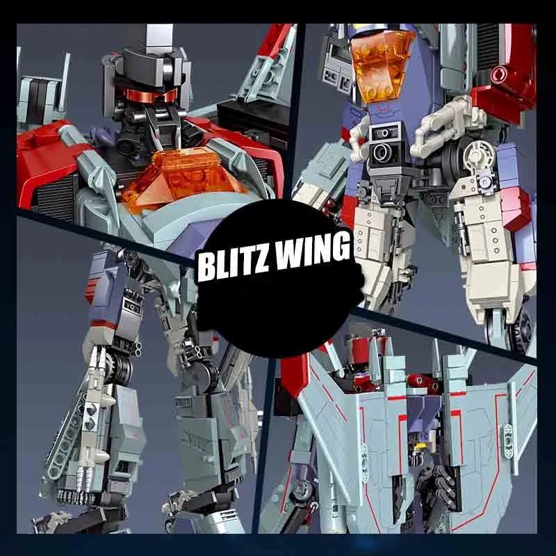 Super Hero Blitz Wing Mecha Robot Warrior Bricks Toy - Super Hero Blitz Wing Mecha Robot Warrior Bricks Toy - vue 8 | Power Blockz