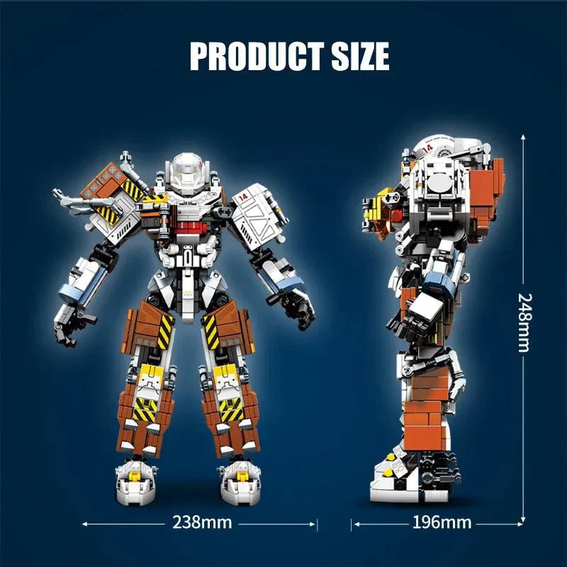 Mecha MU2 Heavy Defense White Shark Robot Bricks Toy | 1495pcs - Mecha MU2 Heavy Defense White Shark Robot Bricks Toy - vue 2 | Power Blockz