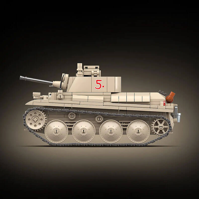 Quanguan 100285 - German 38-T Panzer - vue 7 | Power Blockz