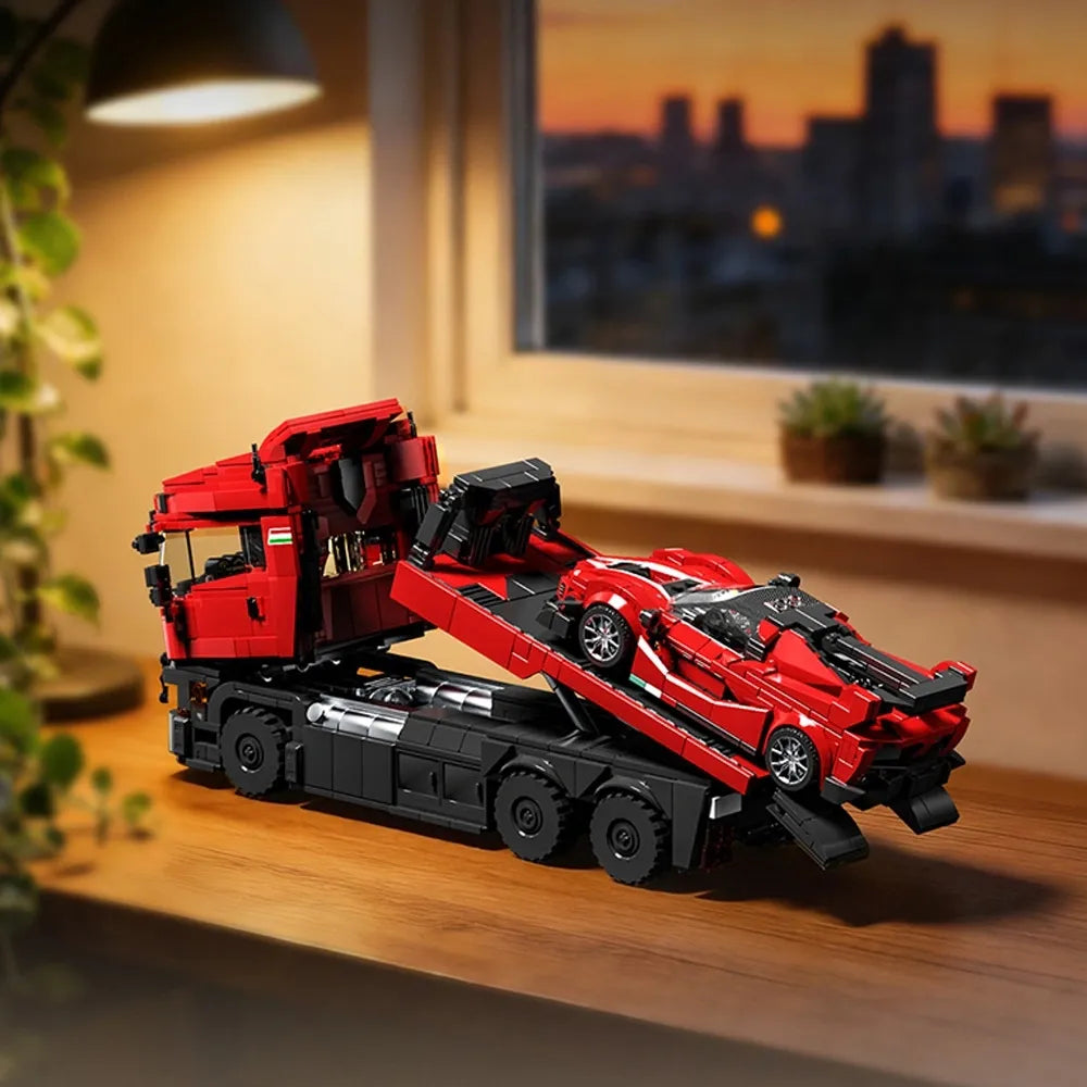 12GO 95002 - Italian Supercar Trailer Set - vue 4 | Power Blockz