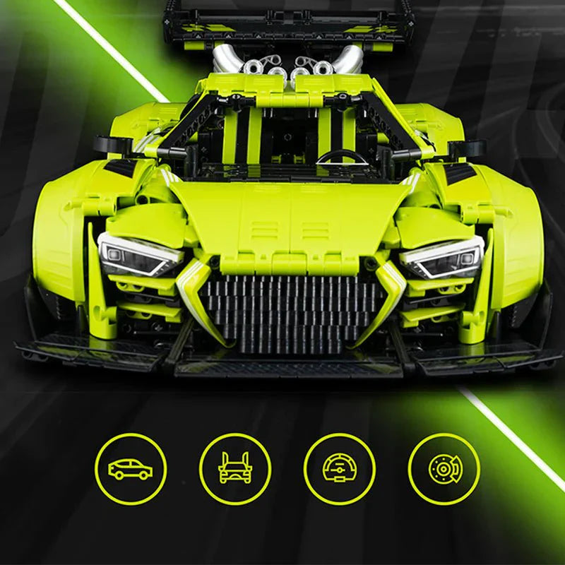 KBOX K10516 - Static Version - Street-Tuned R8 V10 Supercar - vue 5 | Power Blockz