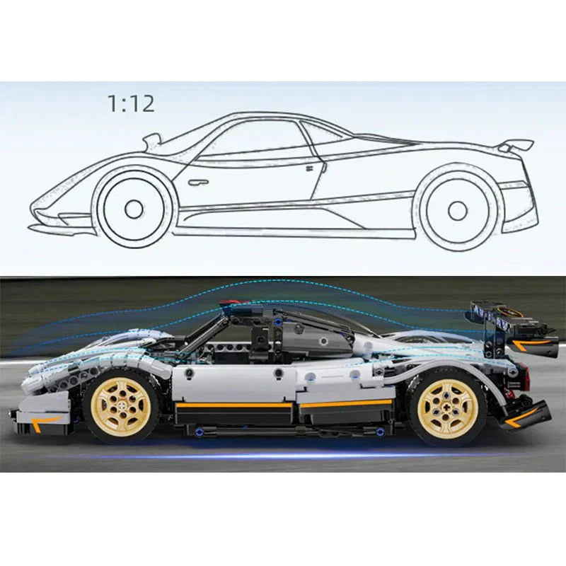 CaDA C61029 - Static Version - Carbon Hyper Roadster - vue 2 | Power Blockz