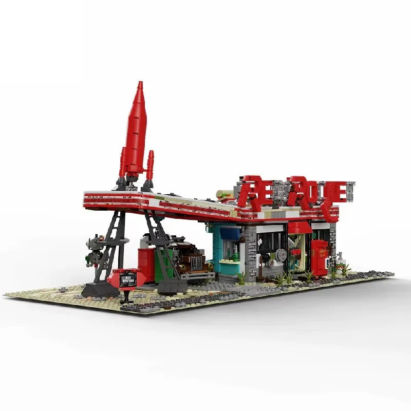 YM001 - Red Rocket Abandoned Gas Station Fallout - vue 7 | Power Blockz