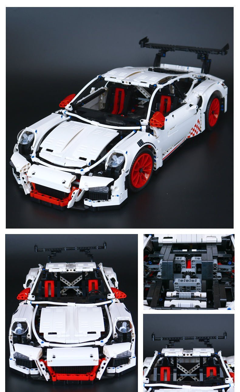 DECOOL 90089 - White - Aero-Tuned 911 GT3RS Track Coupe - vue 10 | Power Blockz