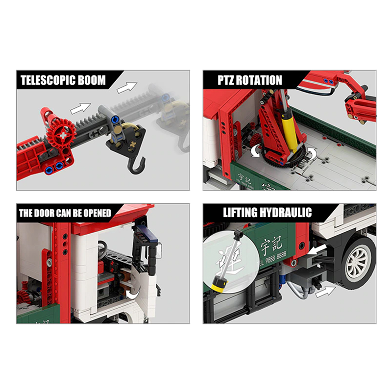 YC-GC007 - Truck With Crane Remote Control - vue 11 | Power Blockz