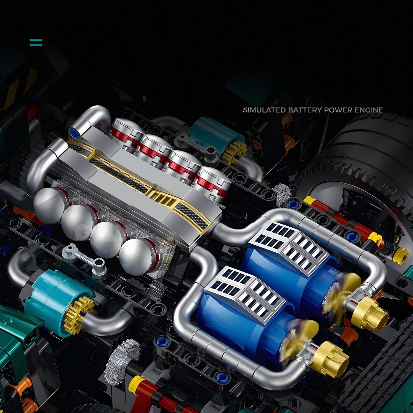 Guly 10621 - Static Version - Retro V6 33 Stradale Supercar - vue 5 | Power Blockz