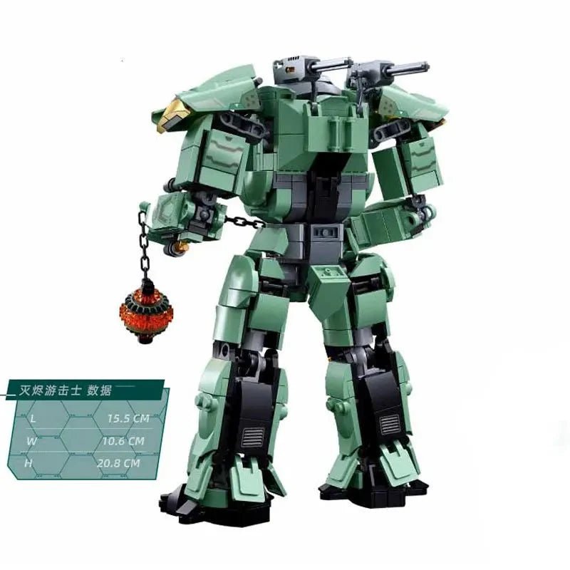 Transforming Mecha Robot Warrior Leader Bricks Toy - vue 4