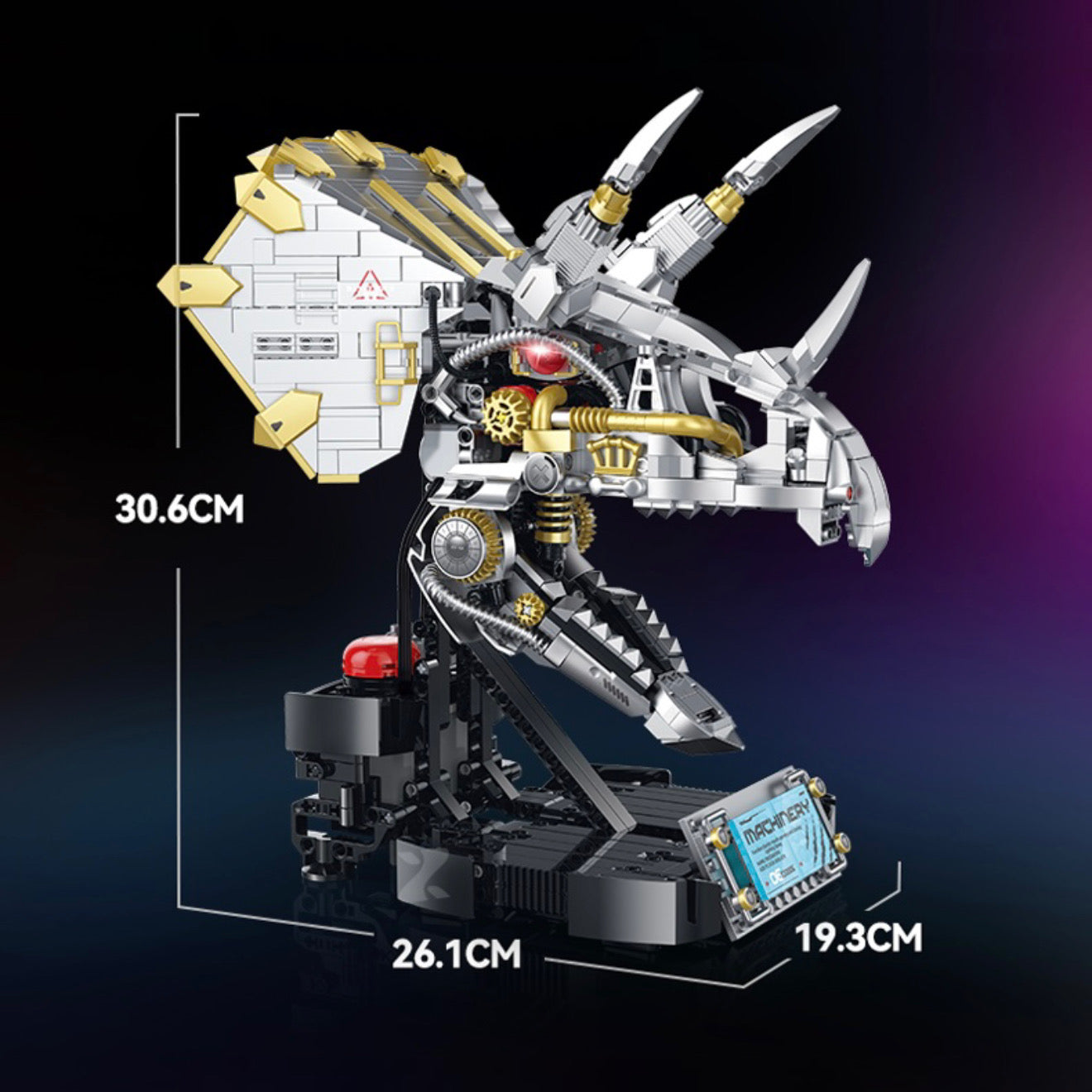 Xinzhuan XZ0006 - Cyber Triceratops Head - vue 7 | Power Blockz