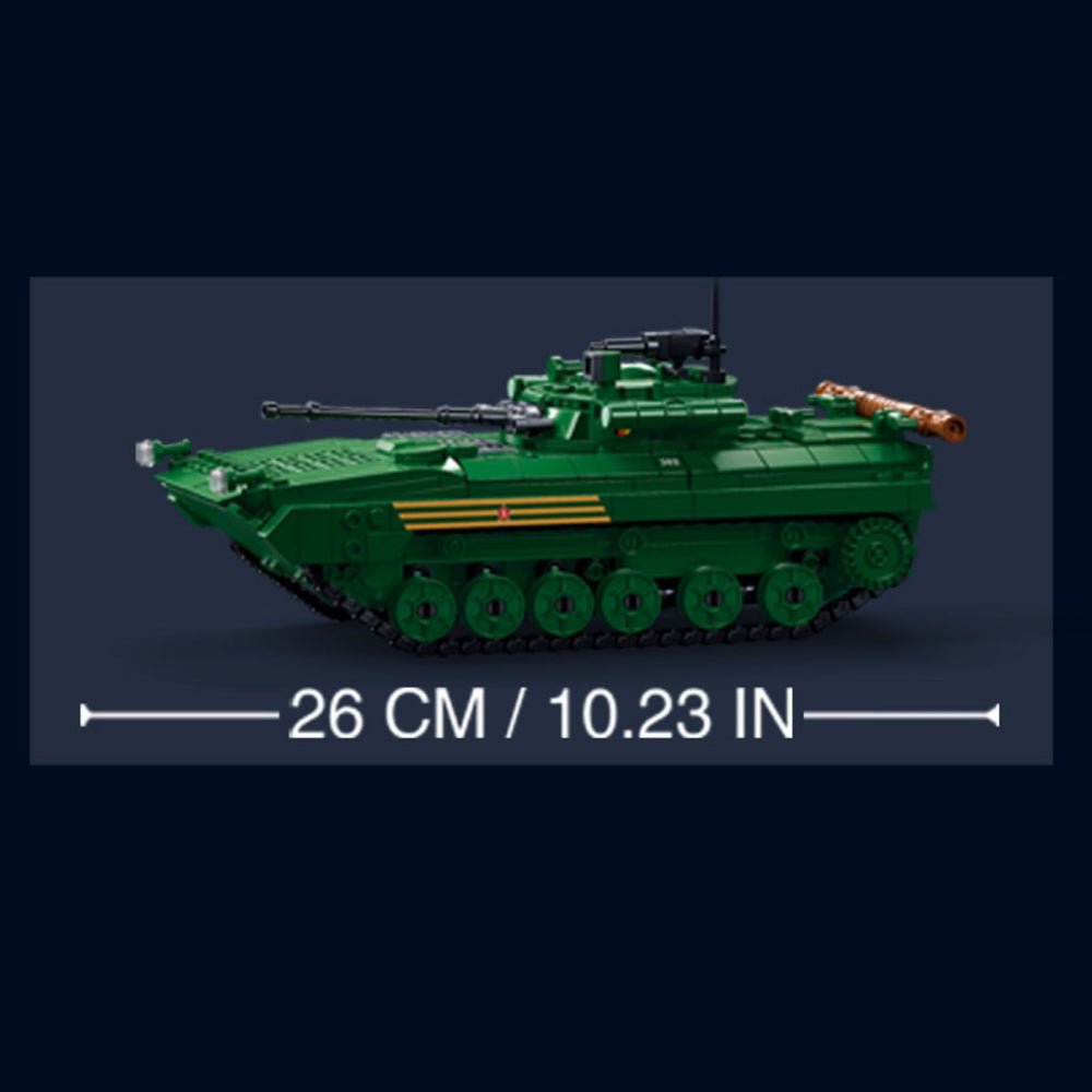 Sluban M38-B1136 - BMP-2MS Infantry Gighting Vehicle - vue 8 | Power Blockz