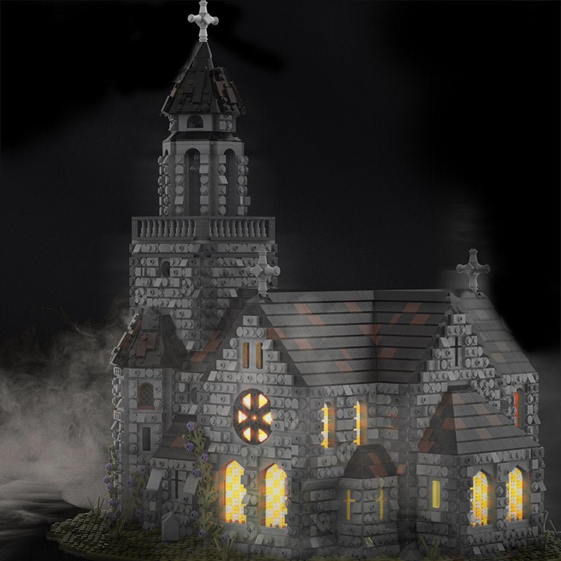 Gobricks MOC-76813 - Medieval Cathedral - vue 6 | Power Blockz
