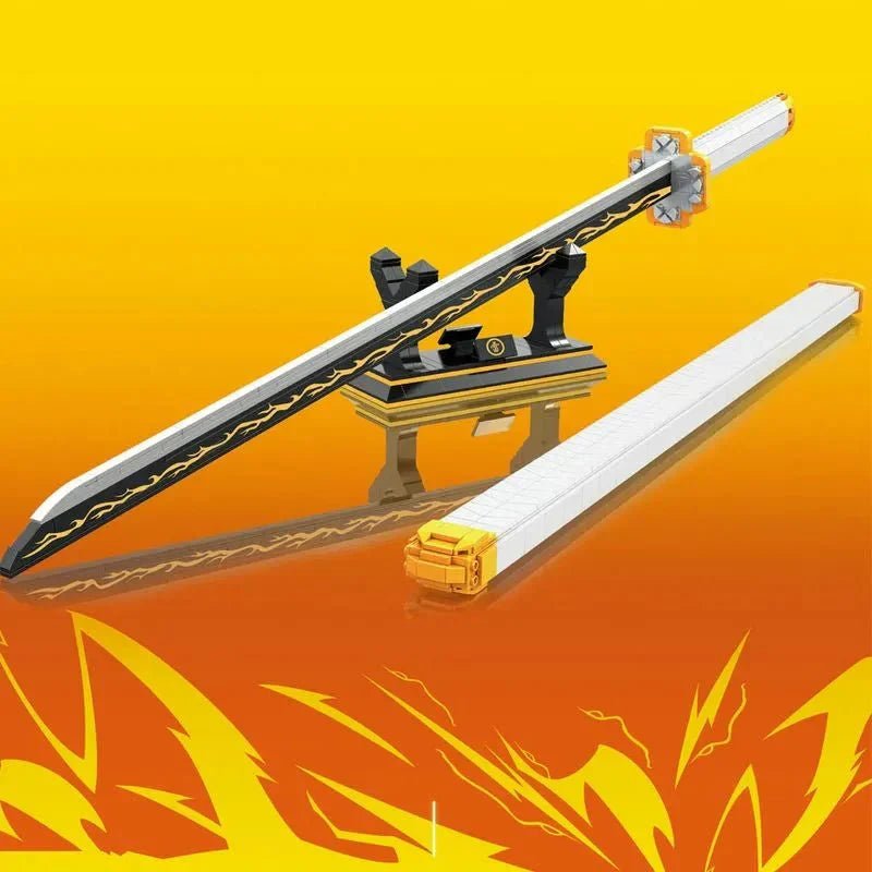 DK 1506 - Demon Slayer Zenitsu Katana Sword Bricks Toy - vue 6 | Power Blockz