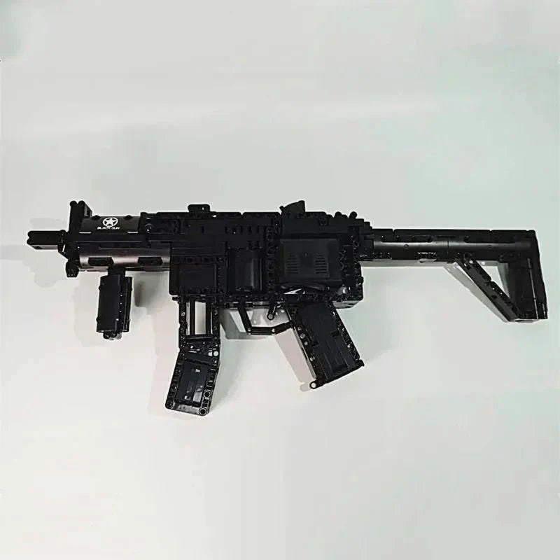 Mould King 14001 - Military Motorized MP5 SMG - vue 9 | Power Blockz