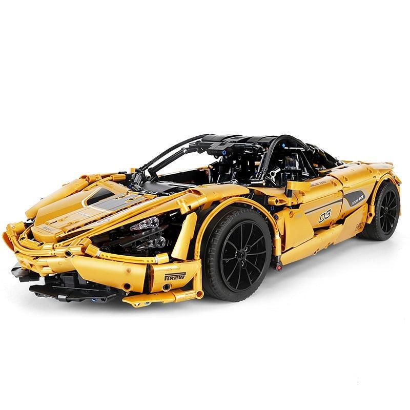 Mould King 13145 - Twin-Turbo 720 Supercar Yellow | Power Blockz