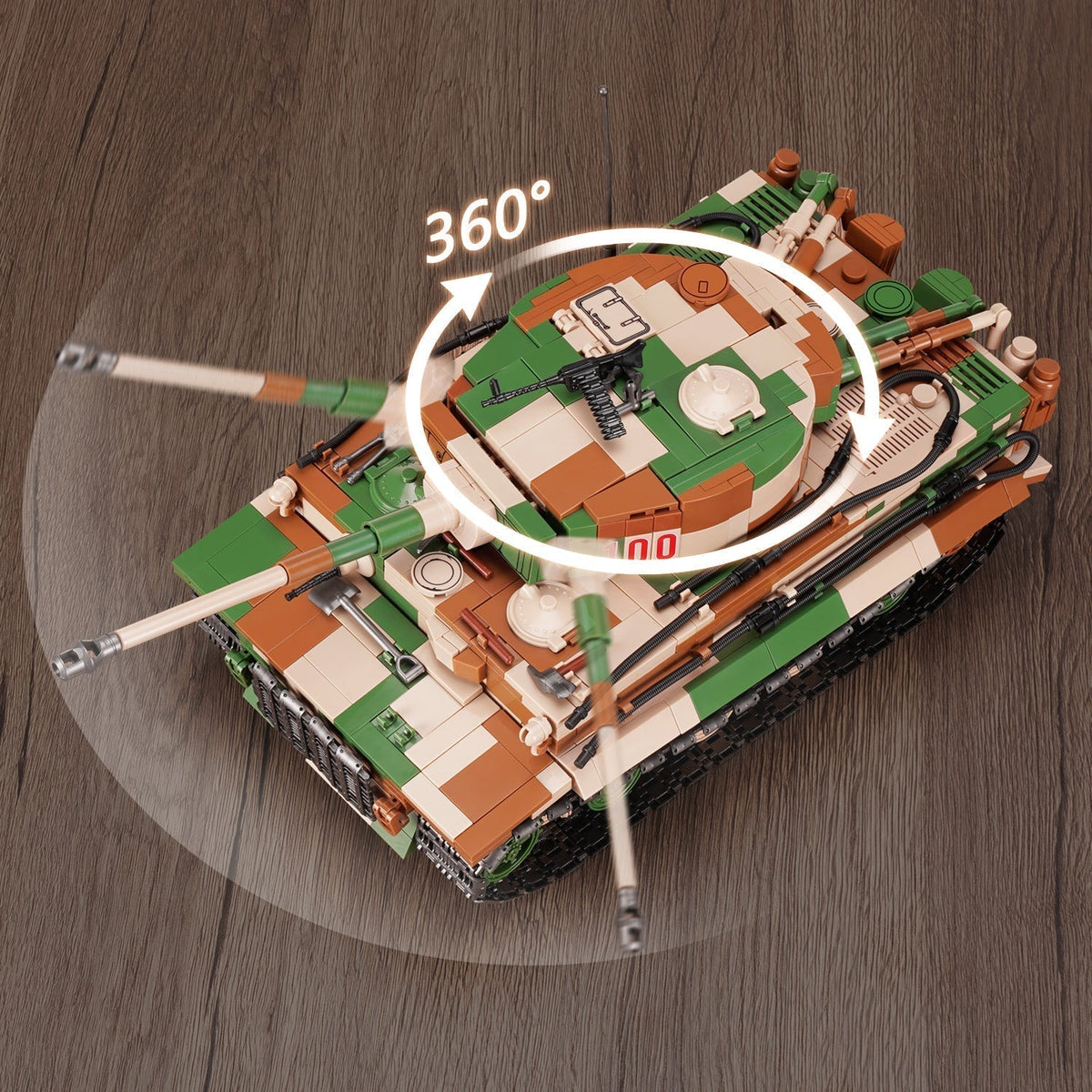 Quanguan 100244 - Tiger I Tank - vue 8 | Power Blockz