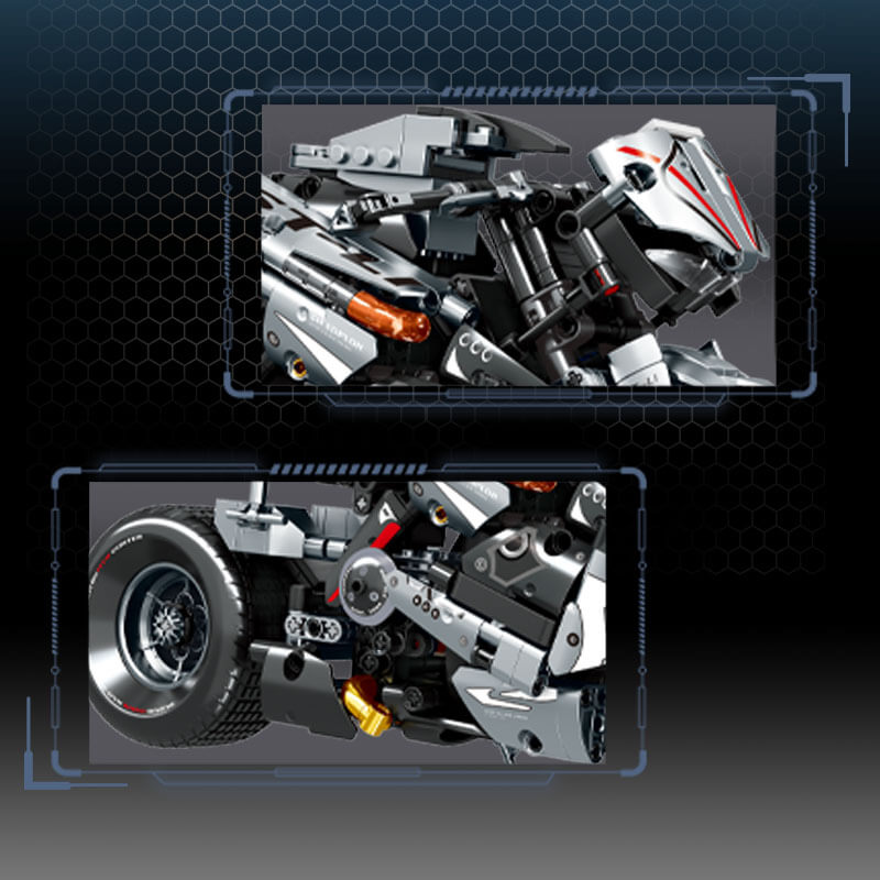 LEIBAO 8163 - Japanese Collector Motorcycle - vue 3 | Power Blockz