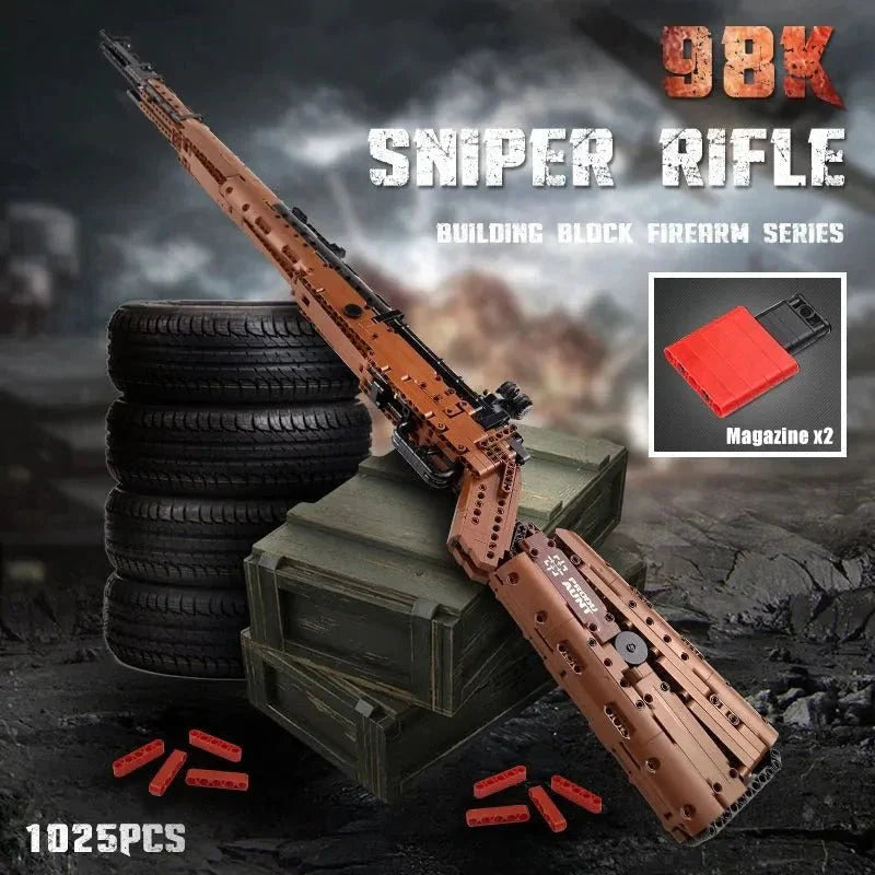 Mould King 14002S - Military Mauser 98K - vue 8 | Power Blockz