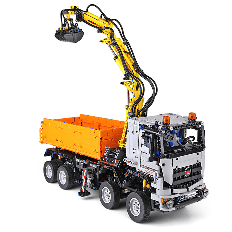 Mould King 19007 - RC Clamshell Excavator Truck - vue 3 | Power Blockz