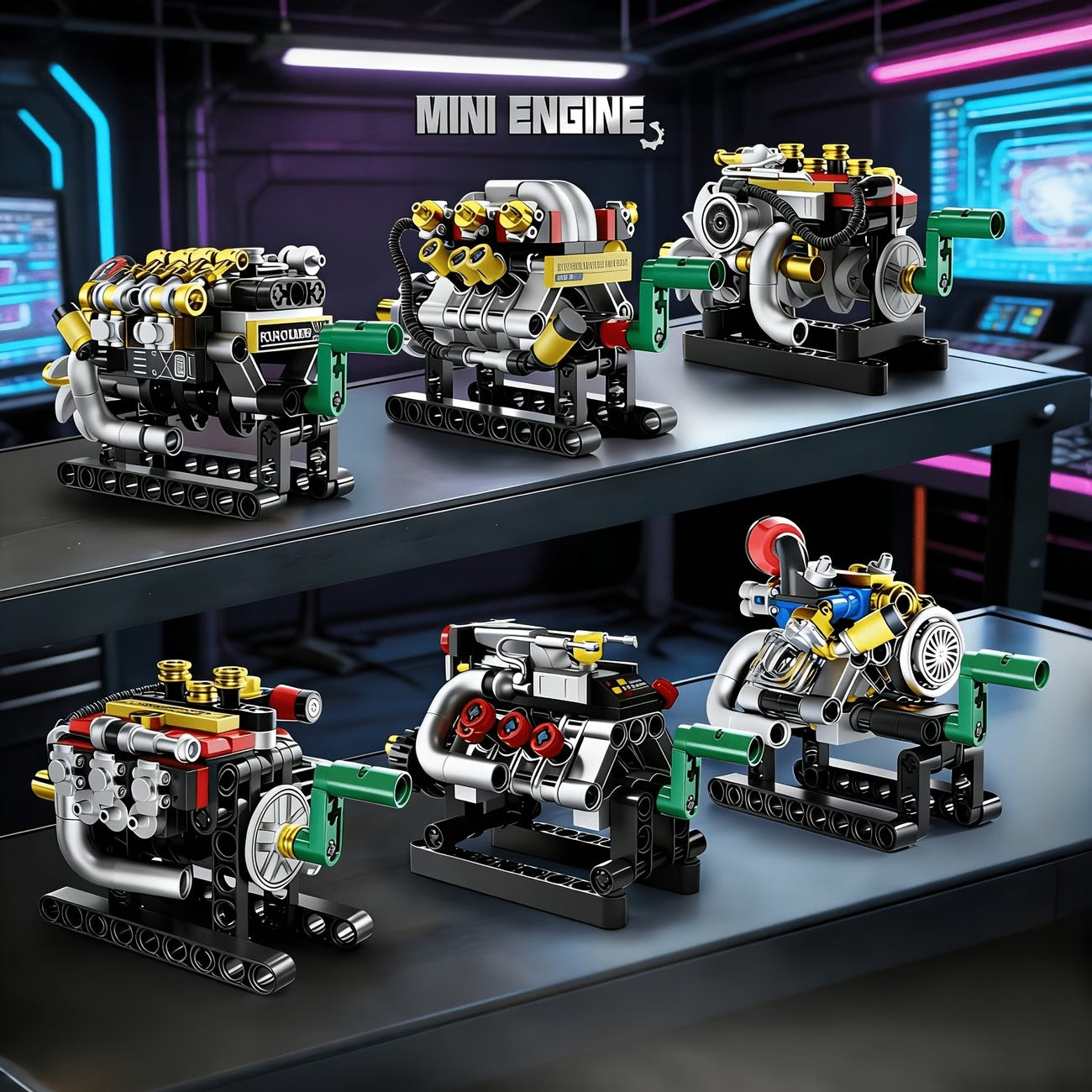 Forange FC8168-2 - Mini Engine - vue 2 | Power Blockz