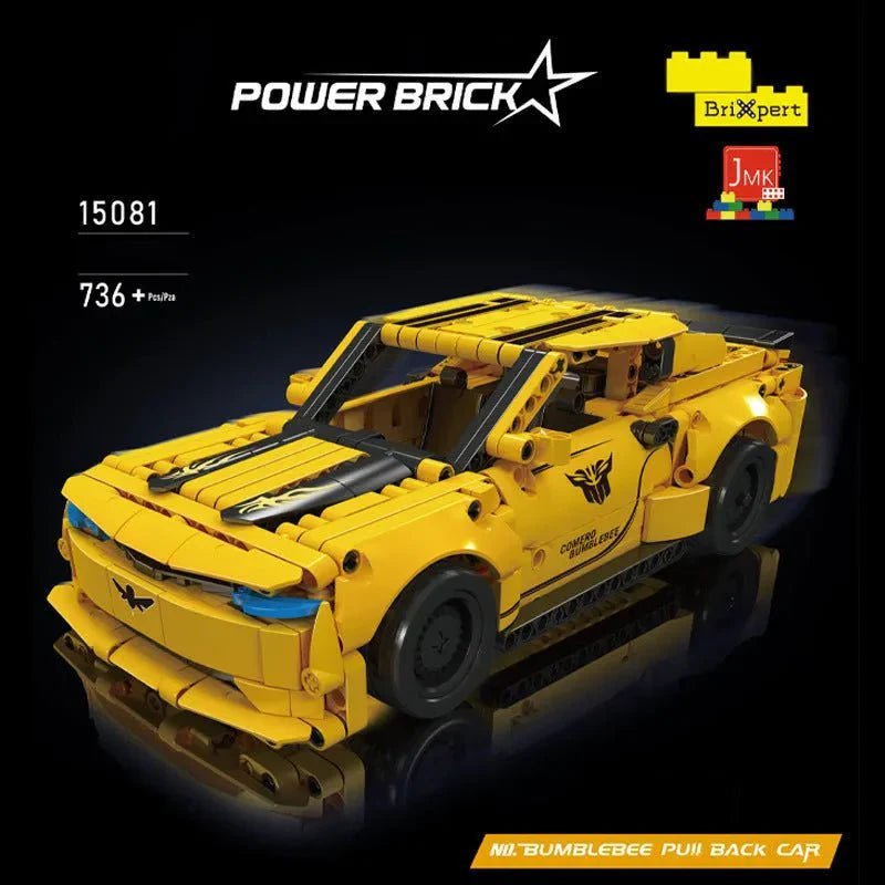 Mould King 15081 - Mini Retro Muscle Coupe - vue 2 | Power Blockz