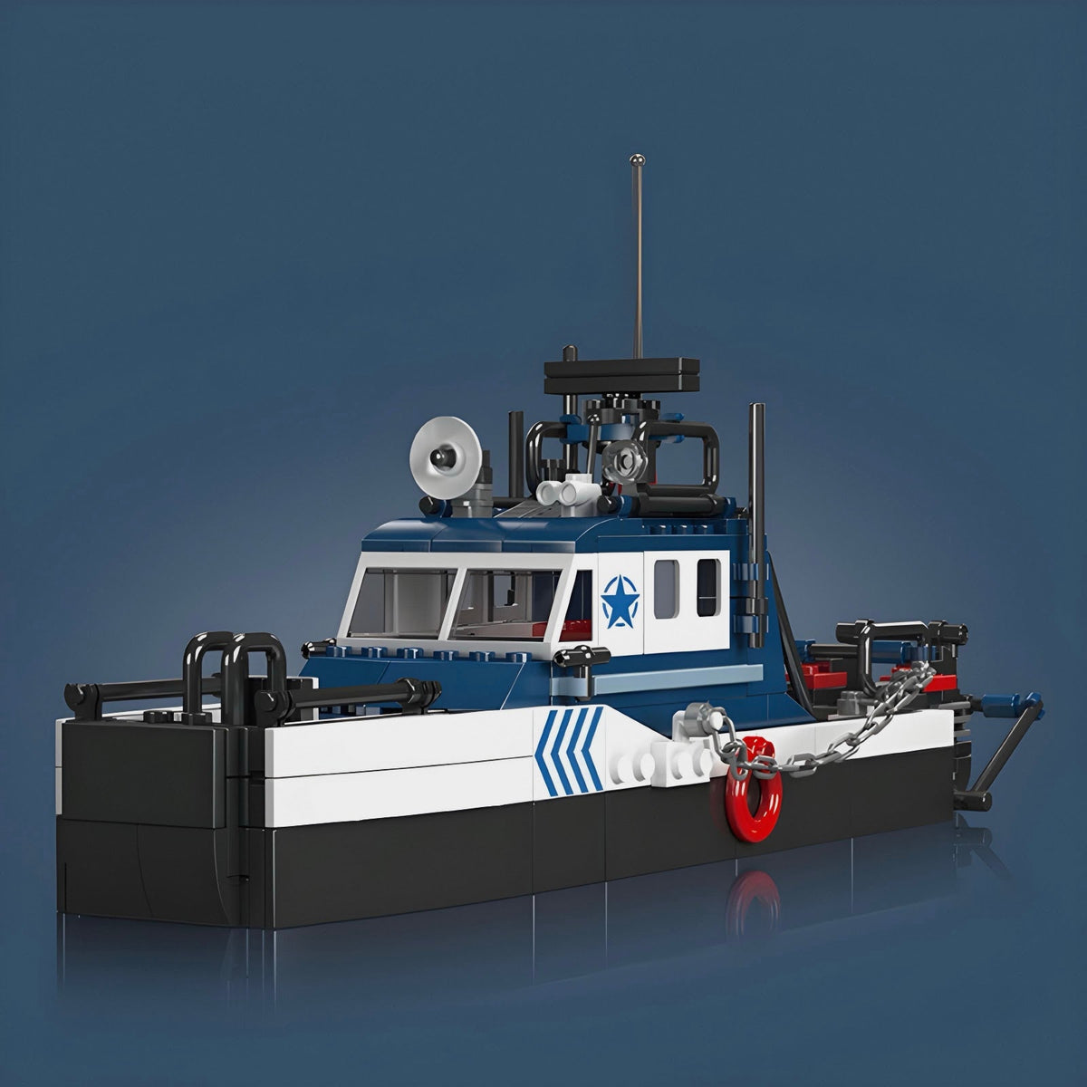 Mould King 10084 - Police Boat - vue 2 | Power Blockz