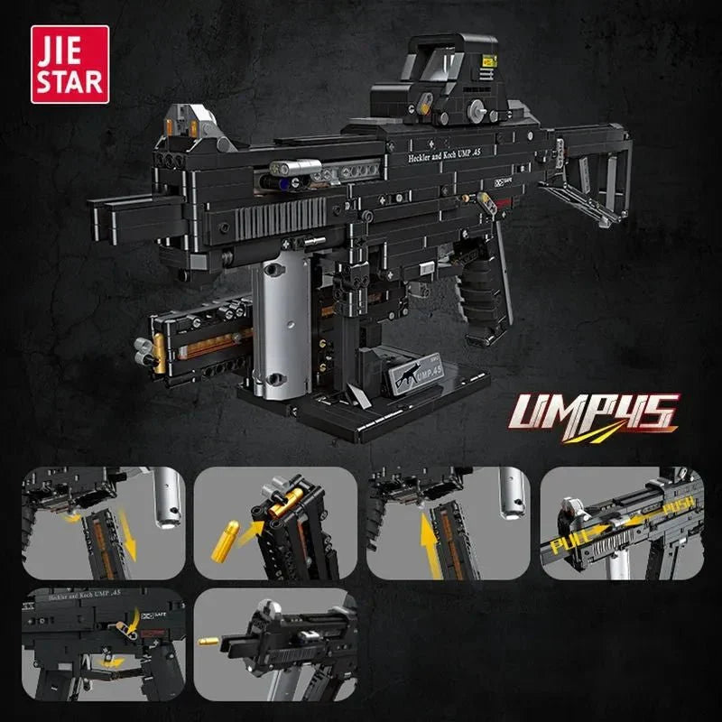 Jiestar 92401 - UMP45 SMG - vue 2 | Power Blockz