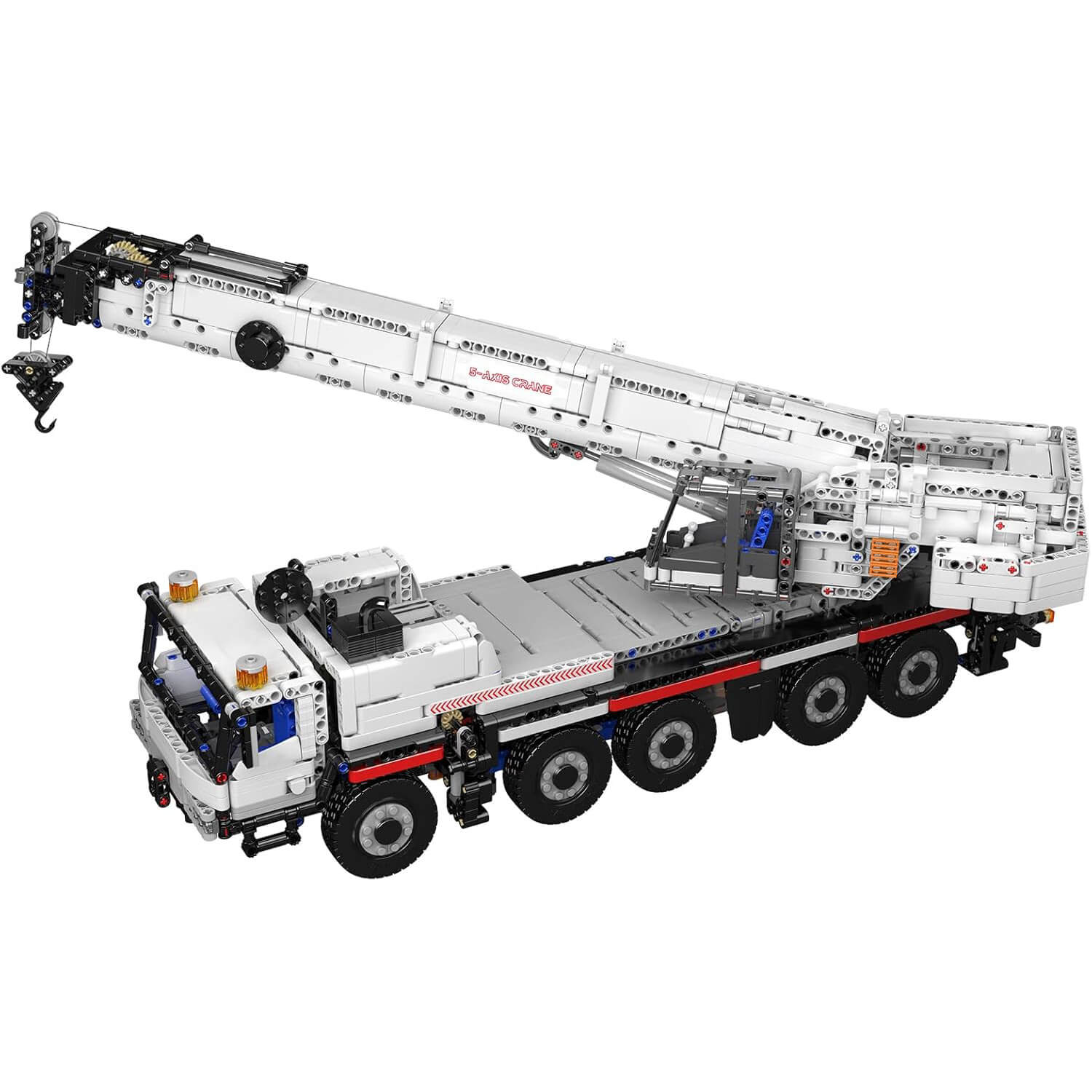 Mould King 17075 - RC All-Terrain Crane Truck - vue 2 | Power Blockz