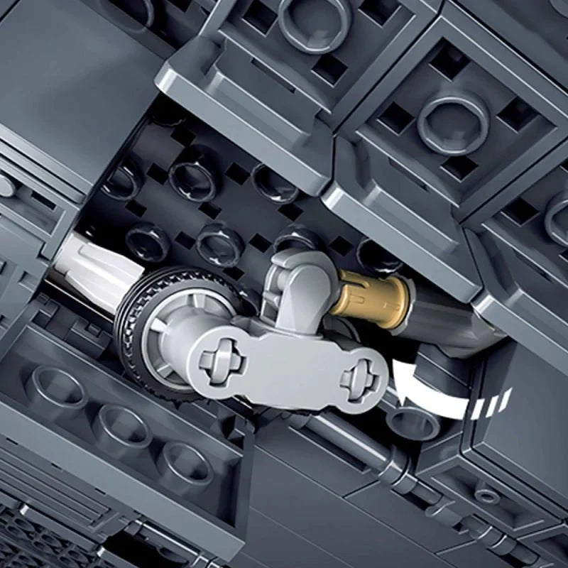 Sluban M38-B1569 - Triple-Engine Jet Fighter - vue 3 | Power Blockz