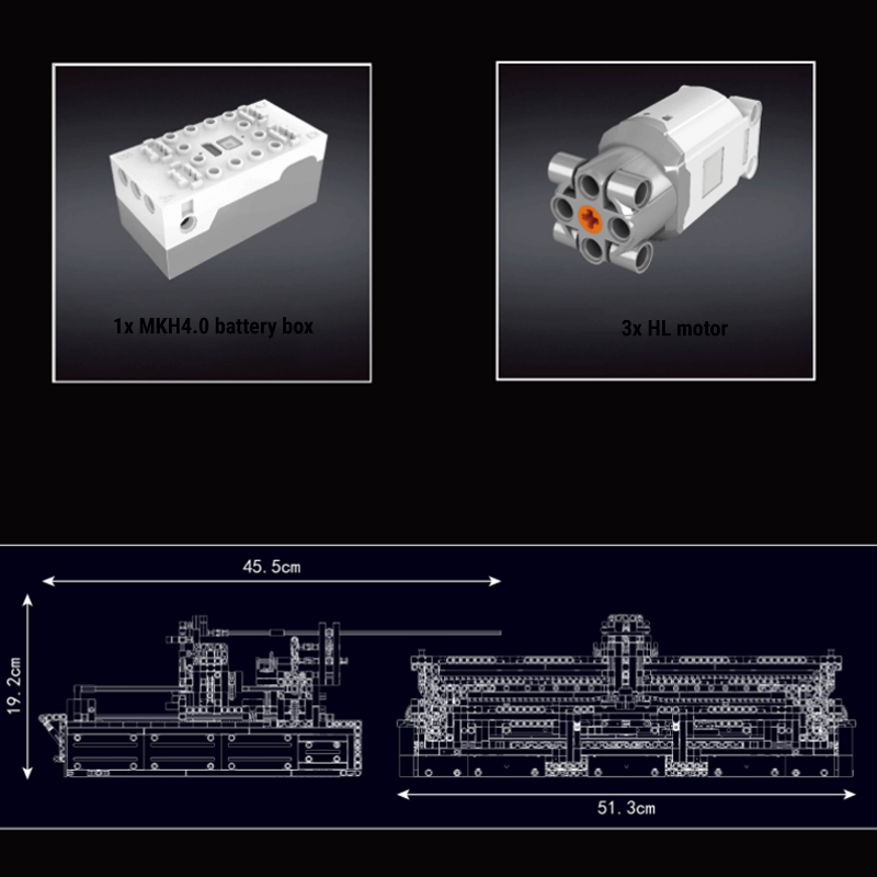 Mould King 13181 - The App Controlled Plotter - vue 5 | Power Blockz