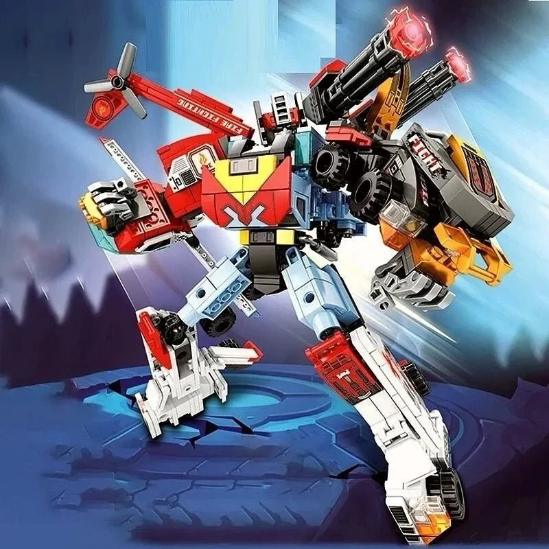 Mecha Transforming Steel Robot Warrior Bricks Toy | 725pcs - Mecha Transforming Steel Robot Warrior Bricks Toy - vue 5 | Power Blockz