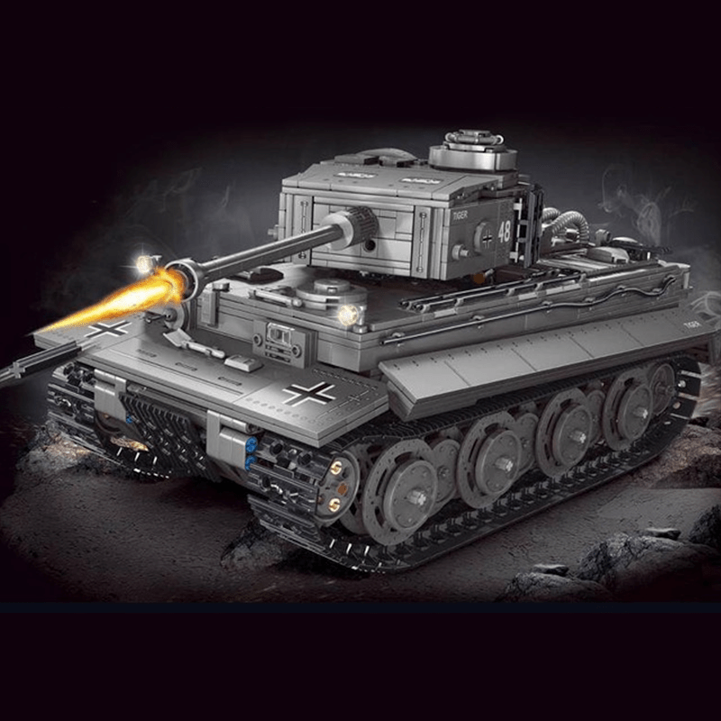 CaDa C61071W - Remote Controlled Tiger Tank - vue 5 | Power Blockz