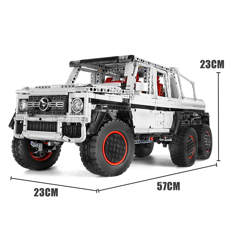 Mould King 13061 - German 6x6 G63 Remote Control - vue 9 | Power Blockz