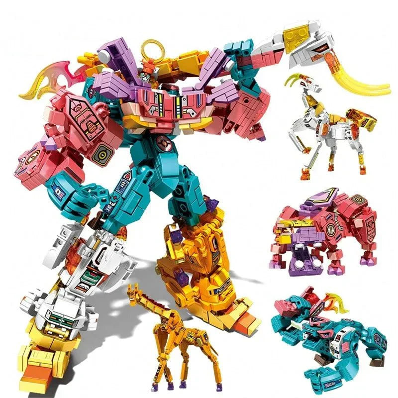 Wilderness Guardian Transforming Mecha Bricks Kids Toy | 927pcs - Wilderness Guardian Transforming Mecha Bricks Kids Toy | Power Blockz