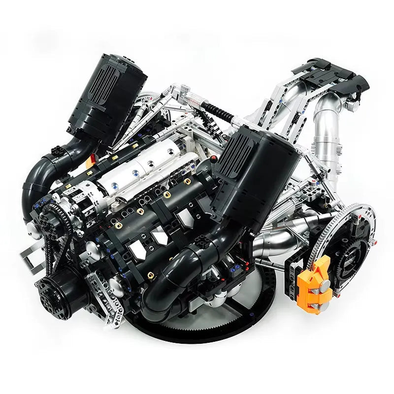 Mould King 10248 - Functional 5L V8 Engine & Powertrain - vue 14 | Power Blockz