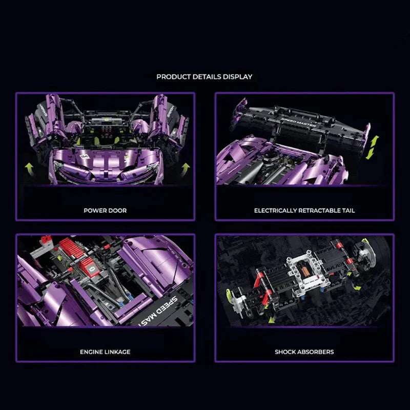 Guly 10617 - Satin Purple P1 GTR - vue 3 | Power Blockz
