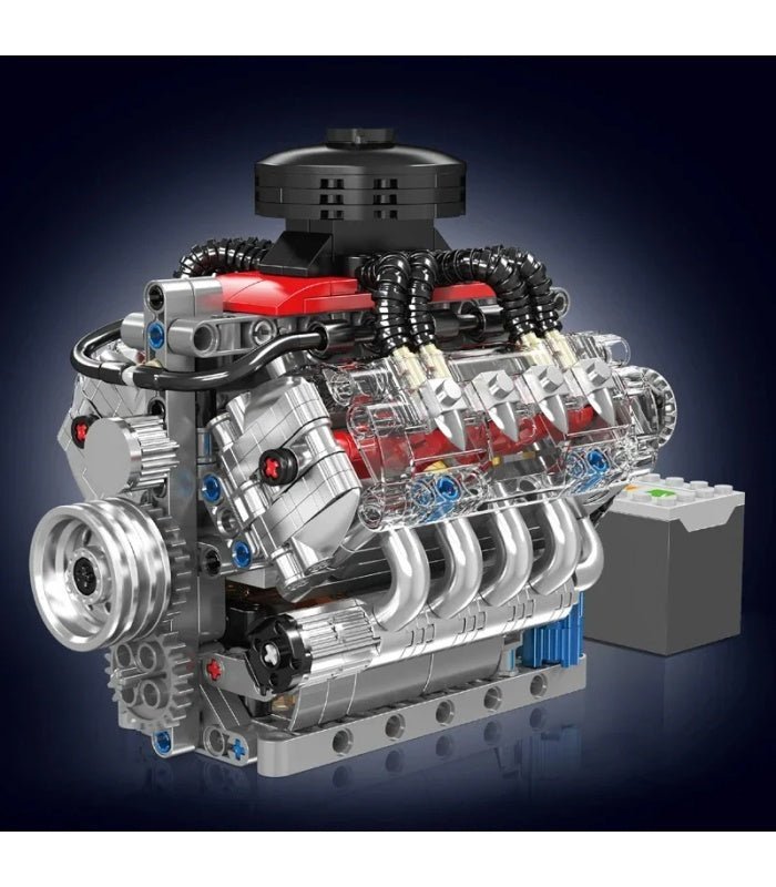 Mould King 10171 - Functional LSX454 V8 Engine - vue 2 | Power Blockz