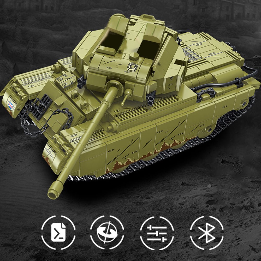 Spebrick 676008 - Centurion Main Battle Tank with Power Functions - vue 3 | Power Blockz