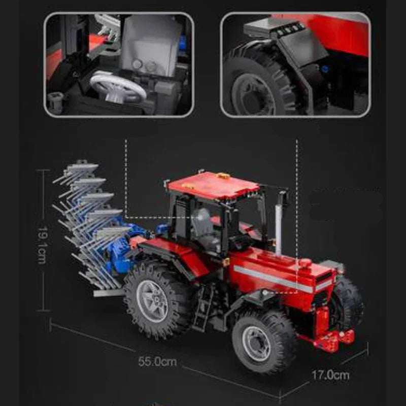 CaDa C61052W - RC Plowing Tractor - vue 2 | Power Blockz