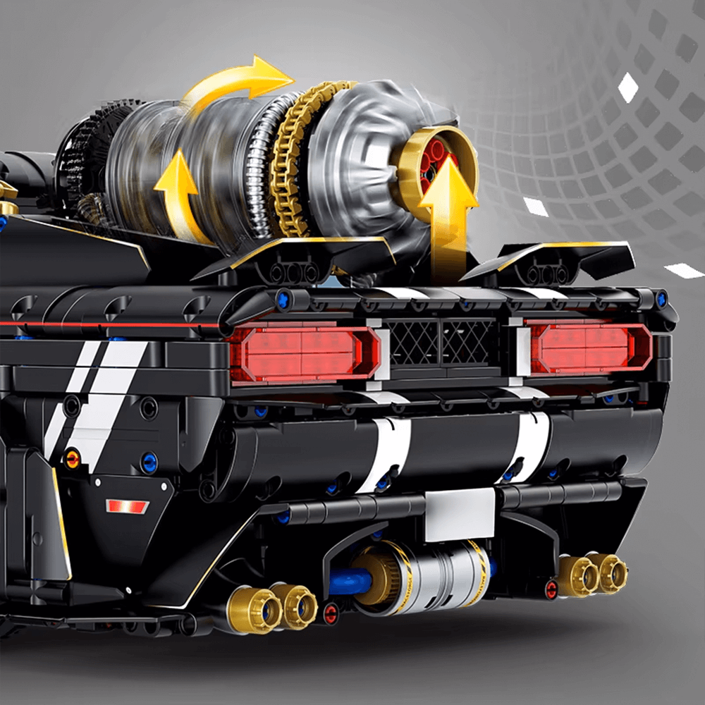 GULY 10637 - Static Version - Cyberpunk Muscle Coupe - vue 10 | Power Blockz