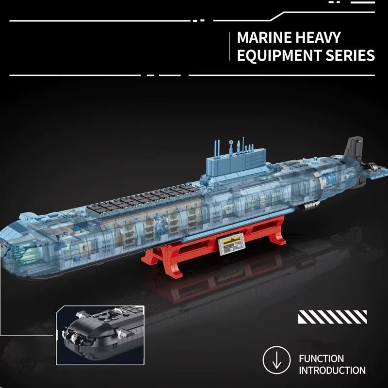 Panlos 628020 - Akula Typhoon 941 Submarine - vue 2 | Power Blockz